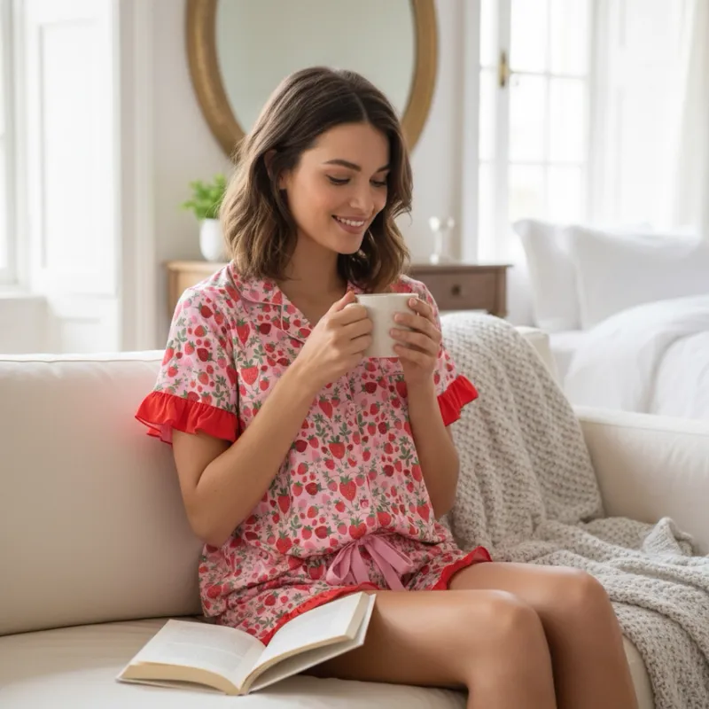 Strawberry Fields PJ Short Set