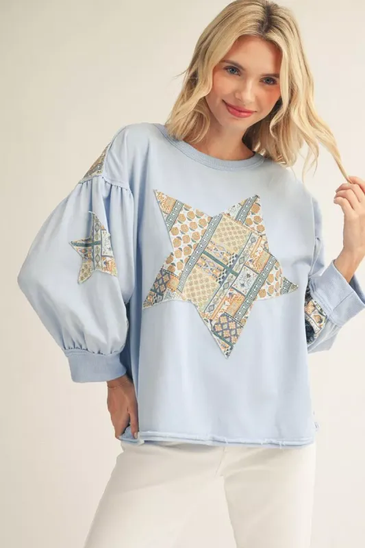 Everyday Star Top-Blue