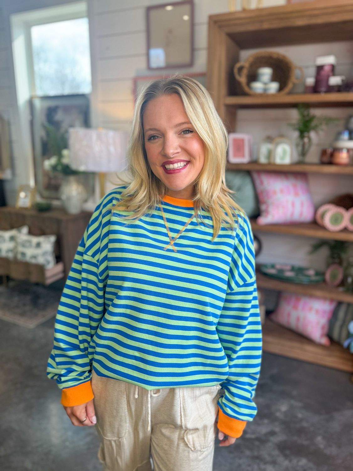 CH Citrus Coast Stripe Top