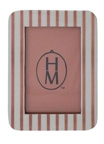 Resin Striped Photo Frame-Pink
