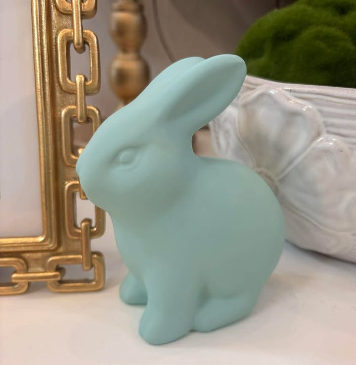 Stoneware Rabbit-Blue