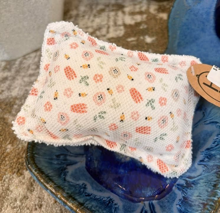 Mesh &amp; Cotton Printed Scrubby-Fruit