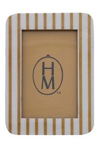 Resin Striped Photo Frame-Yellow