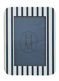 Resin Striped Photo Frame-Blue
