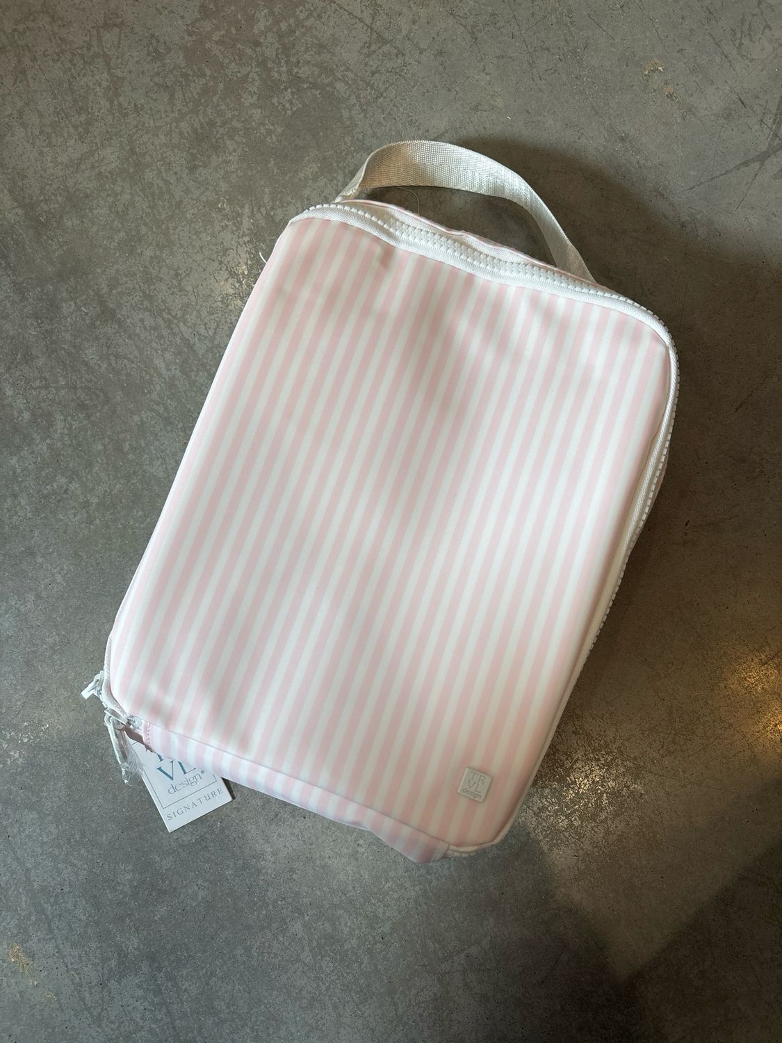 Lunch Box Insulated-Pimlico Stripe Pink