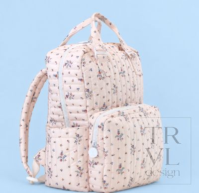 Quilted Backpack in Fleurie