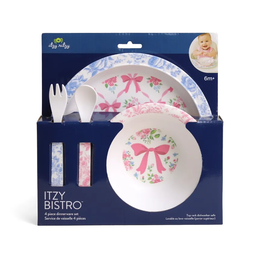 Itzy Bistro 4 Piece Set-Ribbons &amp; Roses