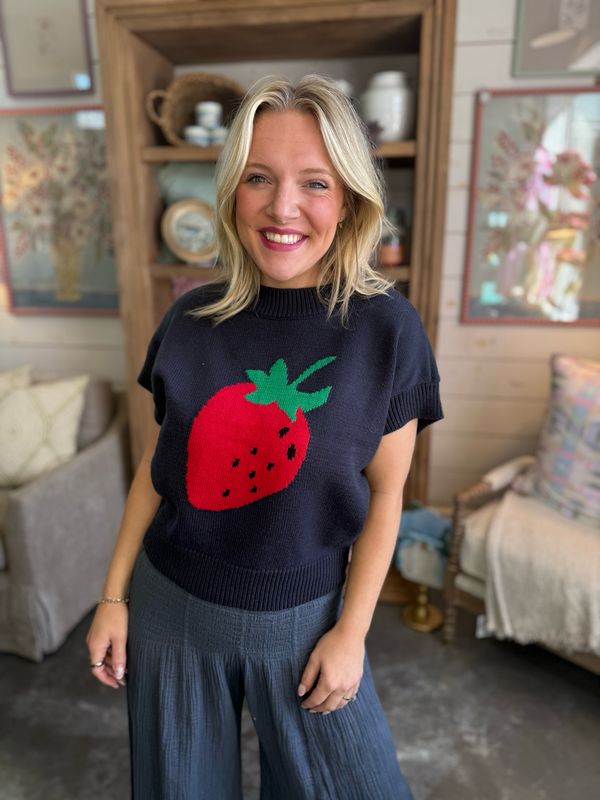 CH Berry Best Knit Top-Navy