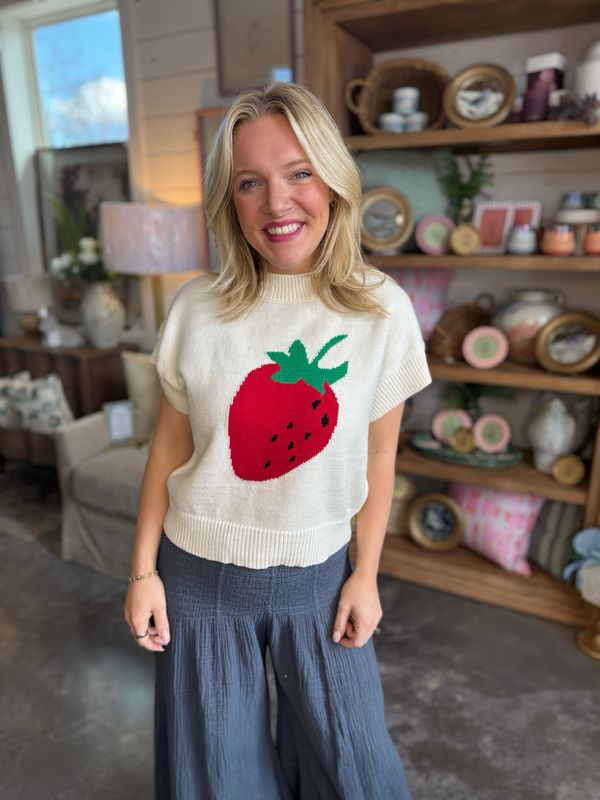 CH Berry Best Knit Top-Ivory