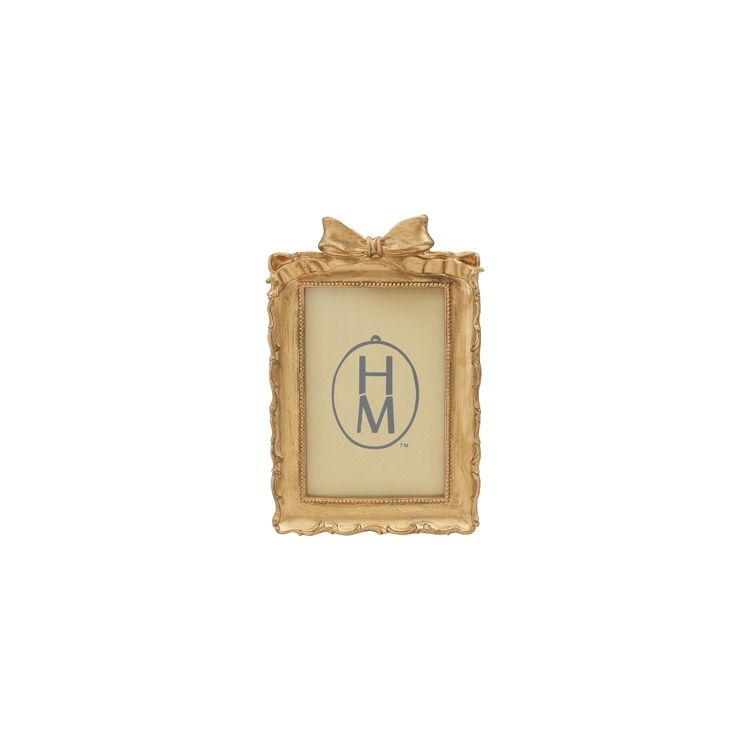 HM0754-Gold Bow Photo Frame