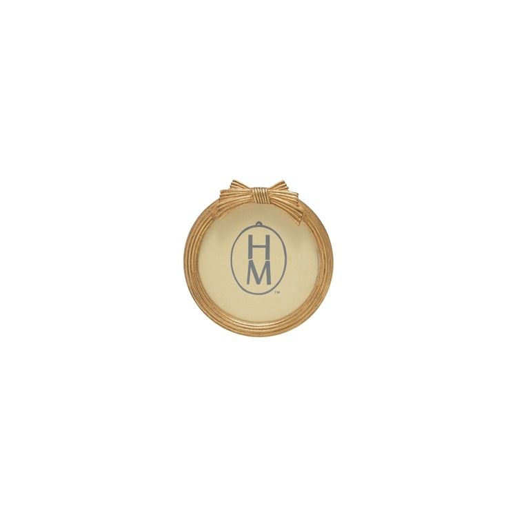 HM0755-Round Gold Bow Frame