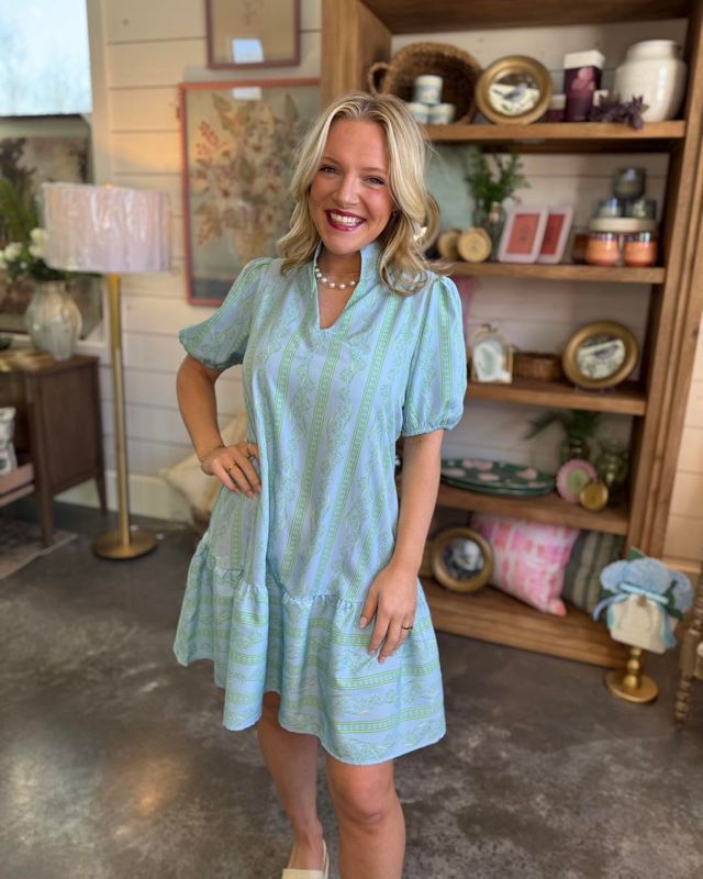 Nancy Garden Lace Green Dress