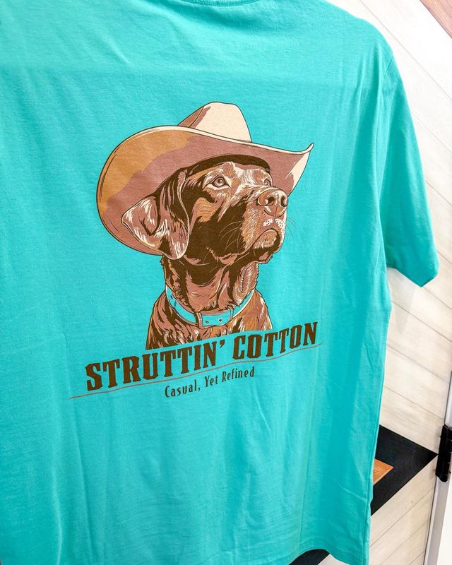 Rodeo Dog Tee-Seafoam