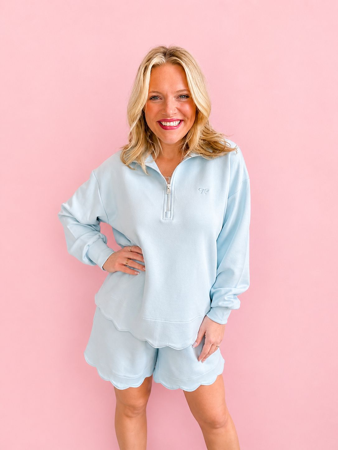 VG Scalloped Short-Blue