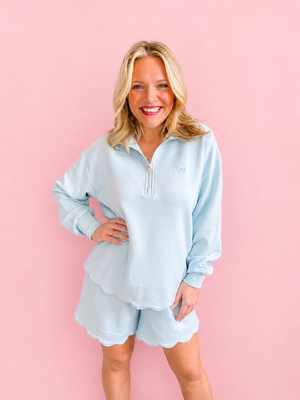 VG Scalloped Short-Blue