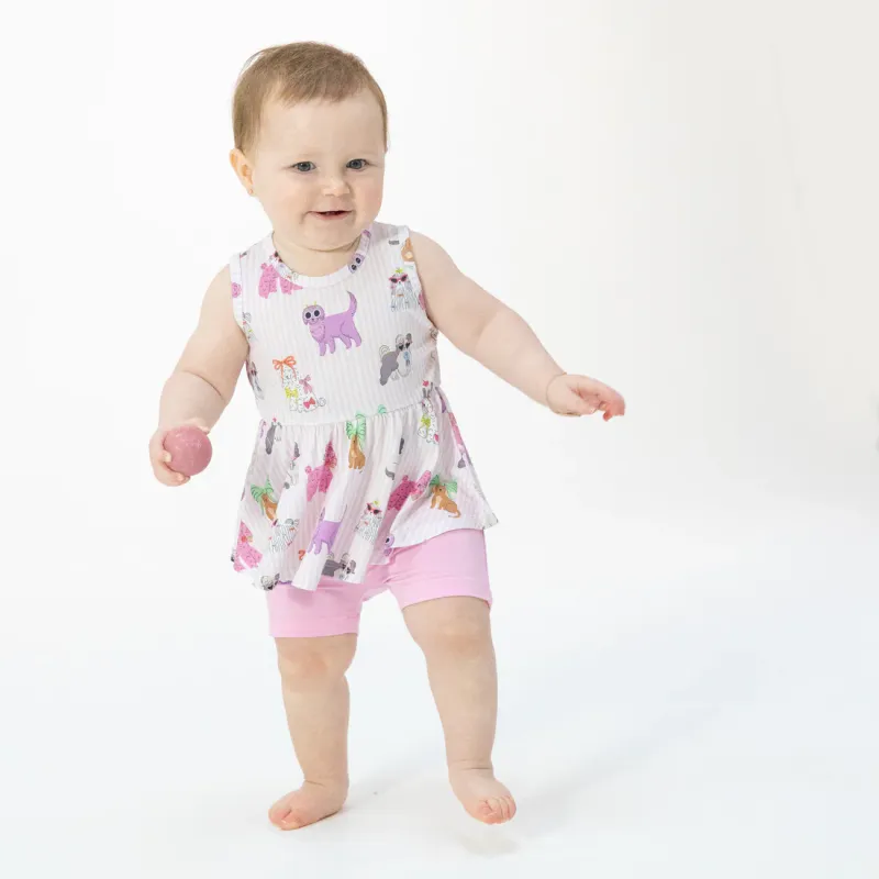 CH Fancy Dogs Tank &amp; Bike Short Set