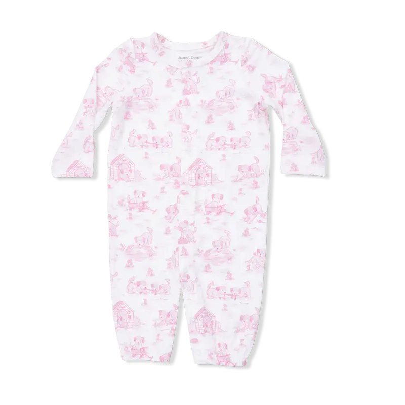 CH Puppy Toile Pink Convertible Gown