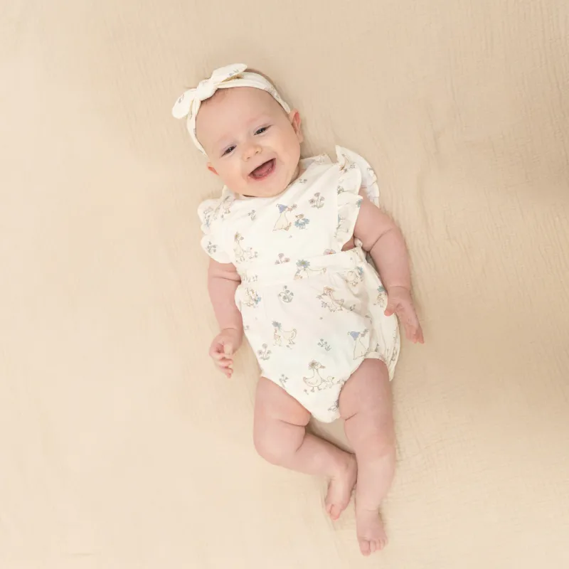 CH Flower Ducklings Sunsuit
