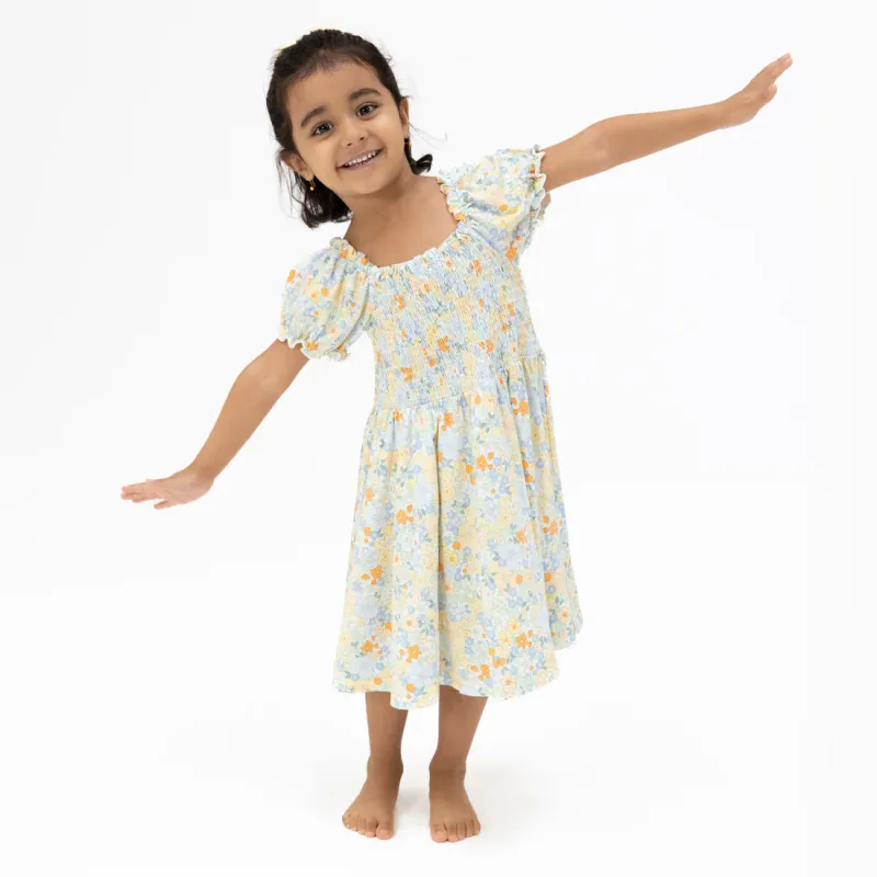 CH Georgia Floral Smocked Dress w Bloomer