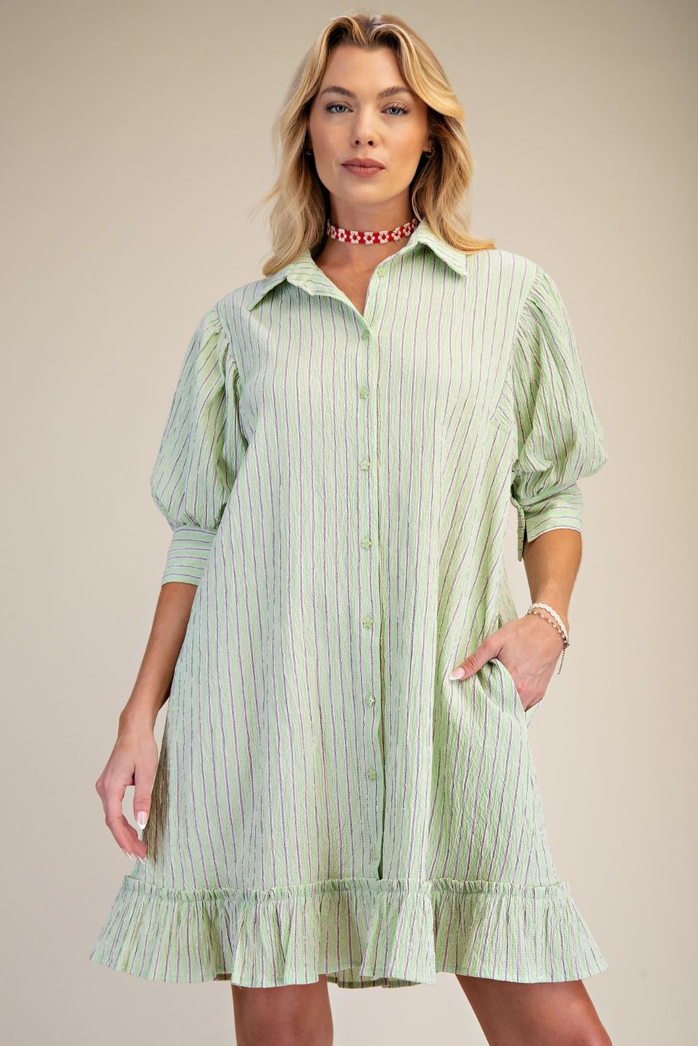 Main Street Mint Dress