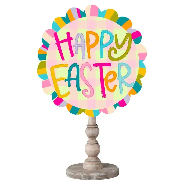 Happy Easter Scallop Topper