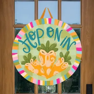 Hop On In Door Hanger