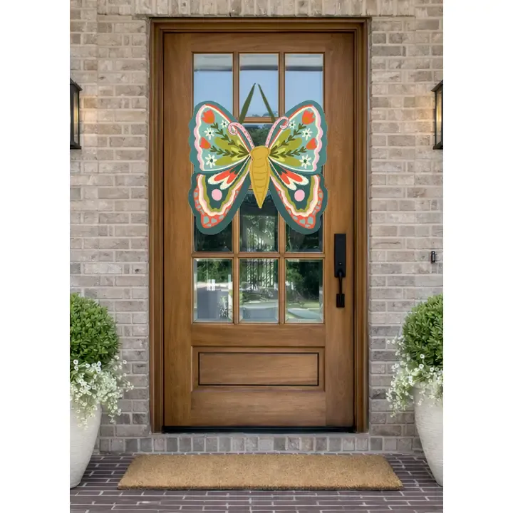 Spring Butterfly Door Hanger