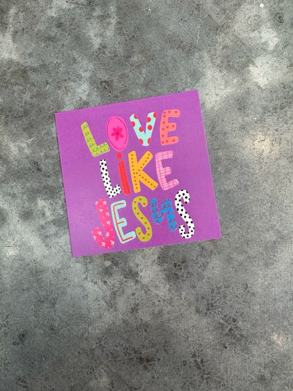 Love Like Jesus 4x4 Print