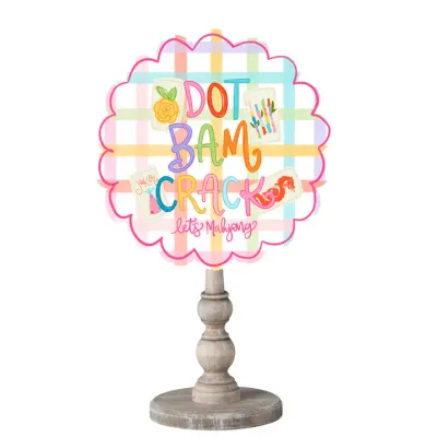 Dot Bam Crack Mahjong Topper