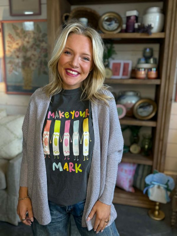 Reagan Steel Blue Cardigan