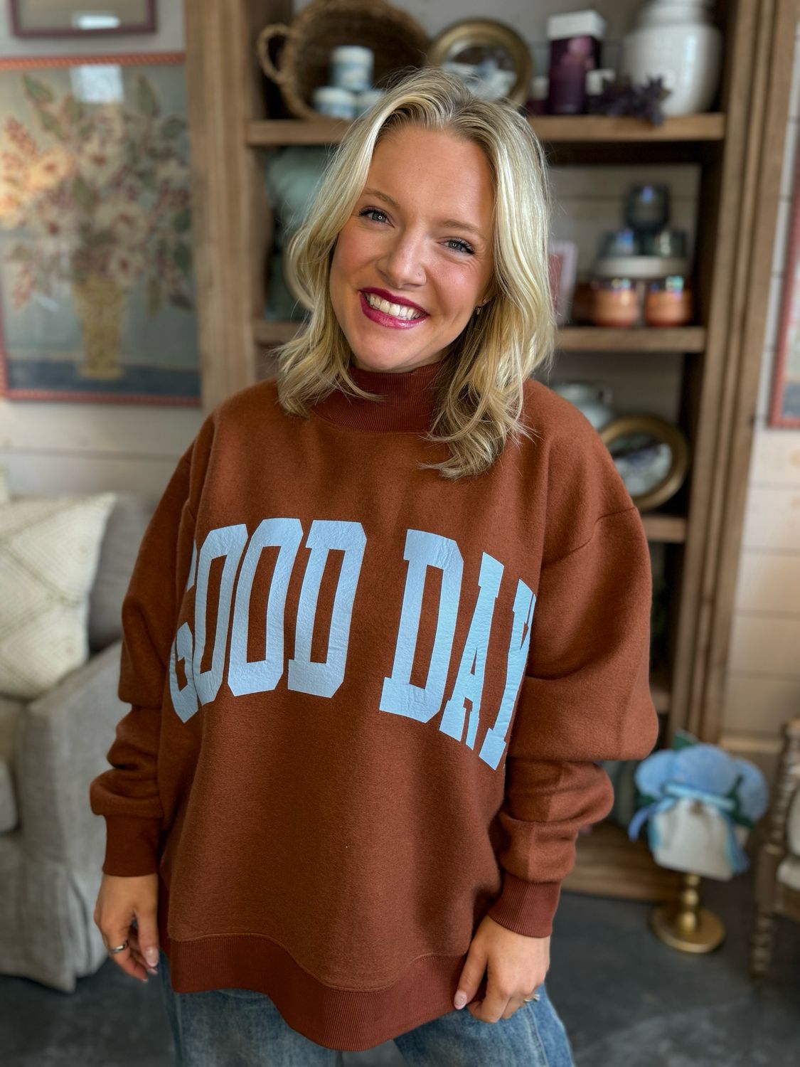 RD Good Day Reversible Mock Neck