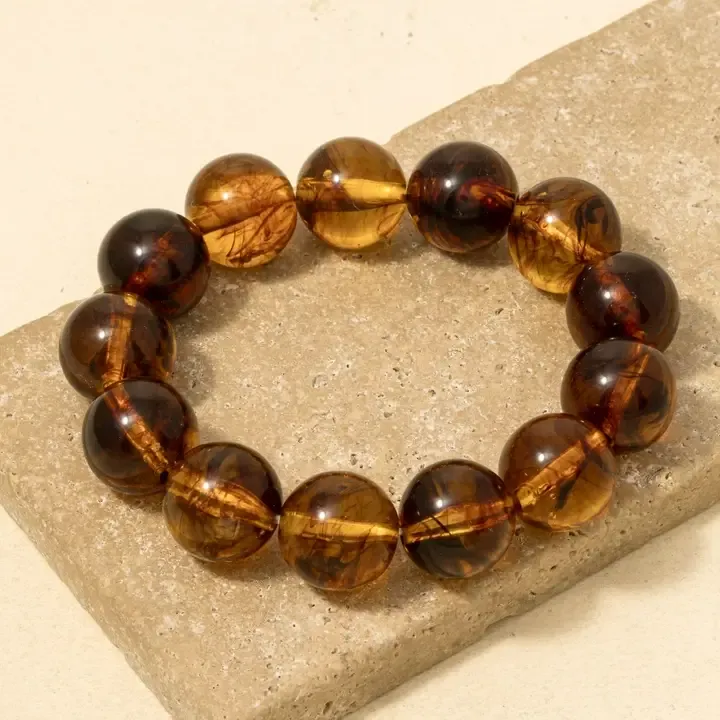 VG Tortoise Acrylic Stretch Bracelet