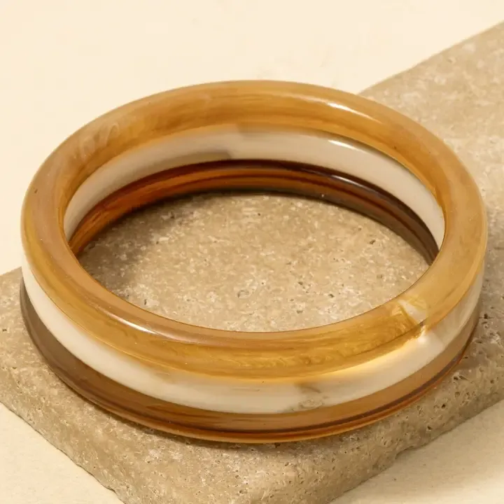 VG Thin Three Piece Acrylic Bangle Set