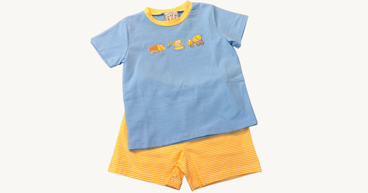 CH Construction Boys Short Set