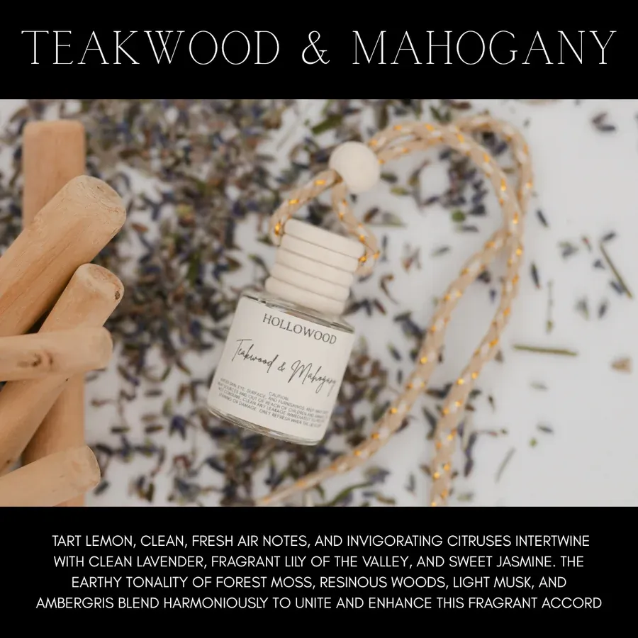 Teakwood &amp; Mahogany Men's Car Diffuser