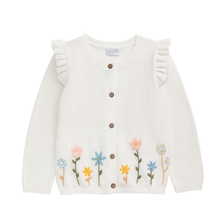 Ivory Floral Cardigan