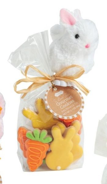 White Bunny Easter Gourmet Cookies &amp; Toy Set