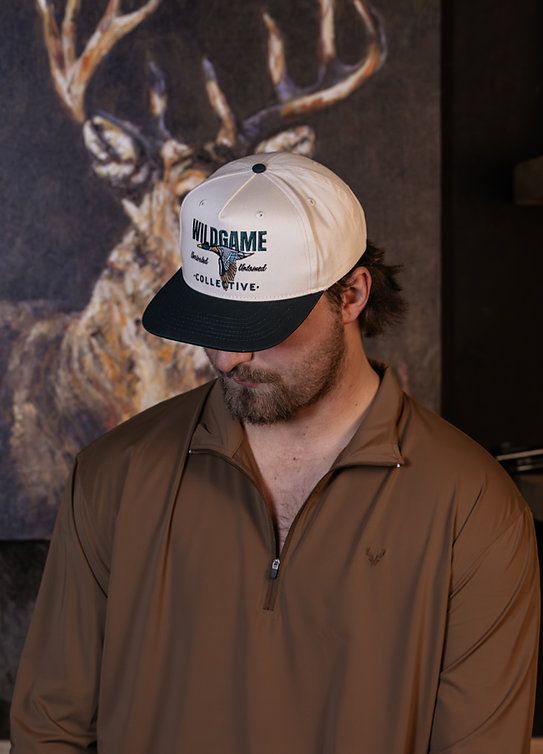 Wildgame Full Logo Canvas Hat-White