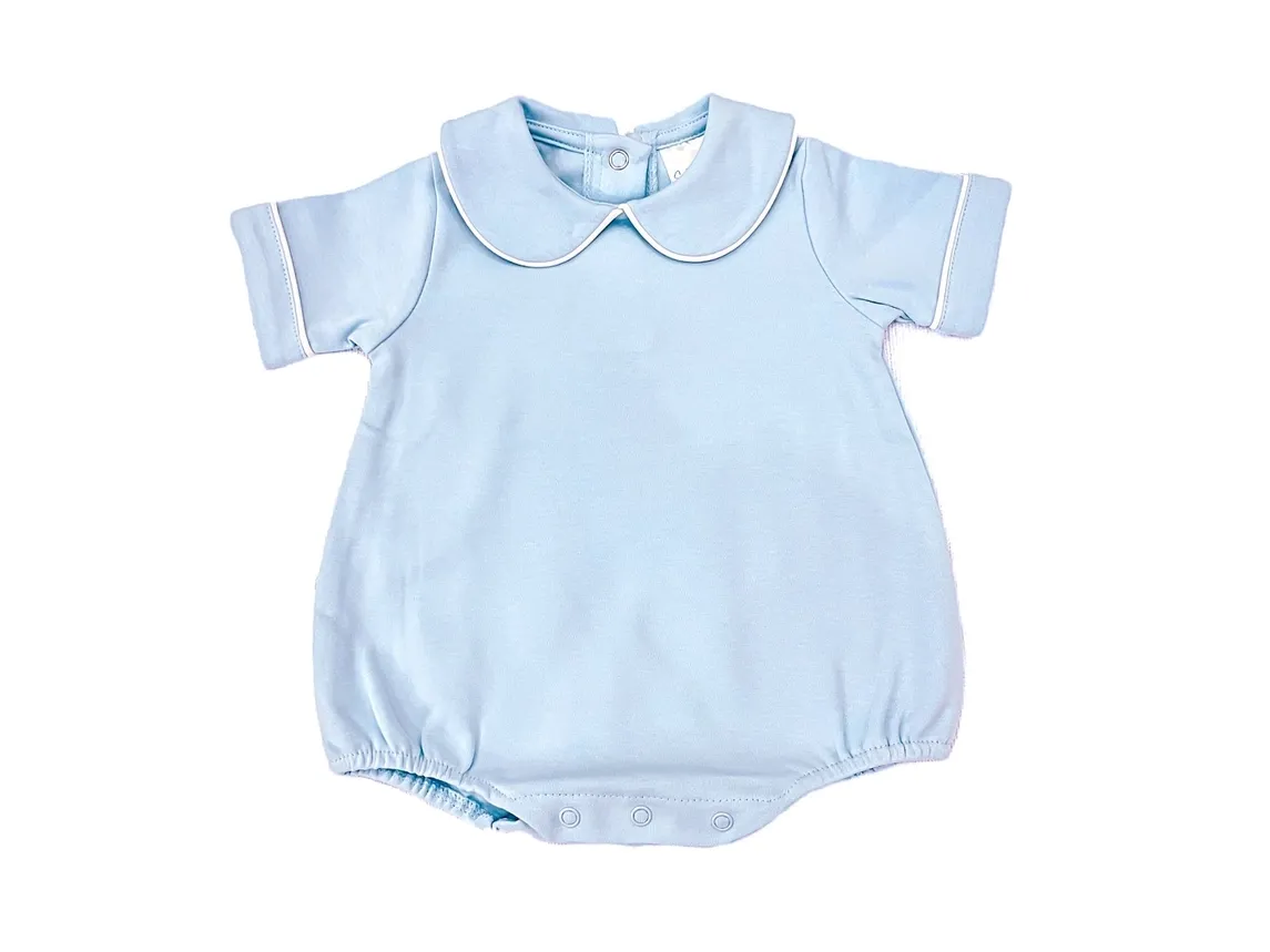 CH Piping Collared Bubble-Blue