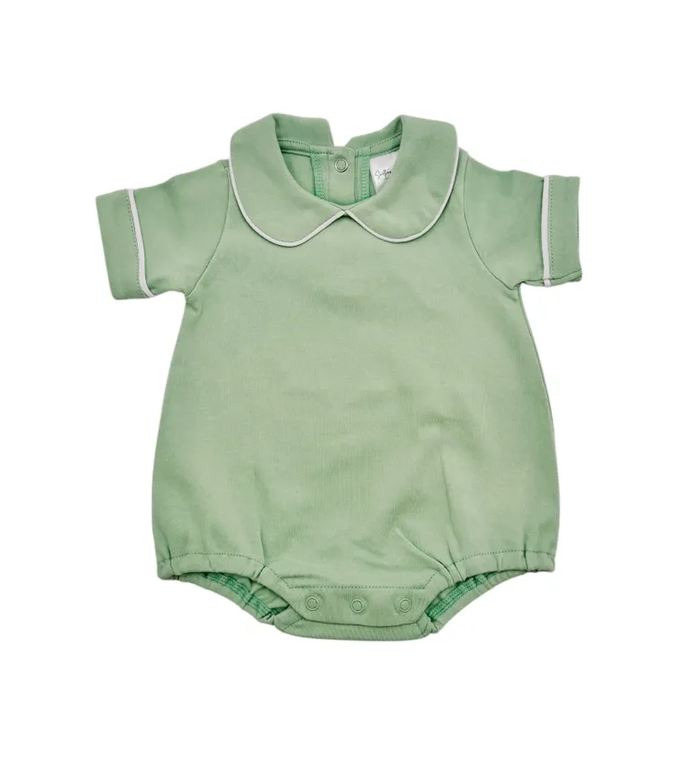 CH Piping Collared Bubble-Lt Green