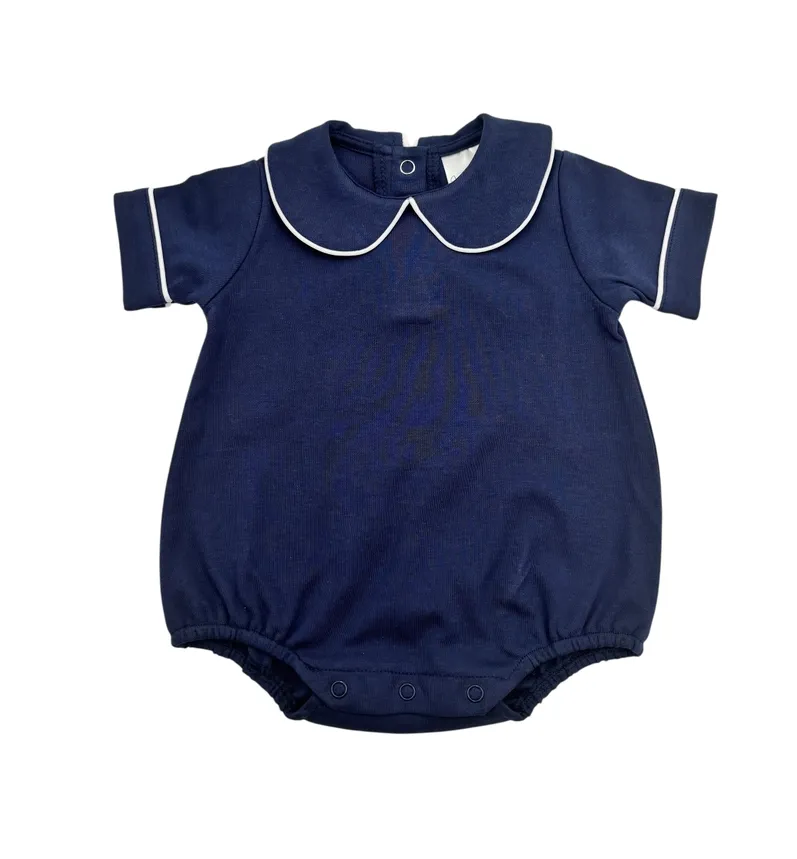 CH Piping Collared Bubble-Navy