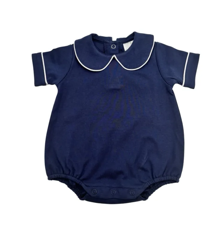 CH Piping Collared Bubble-Navy