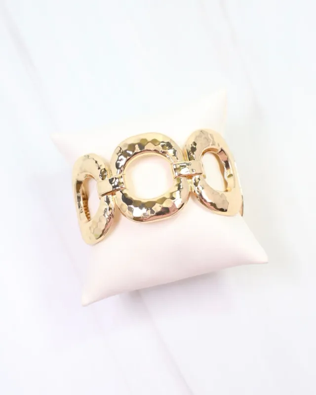 Cortland Hammered Link Bracelet