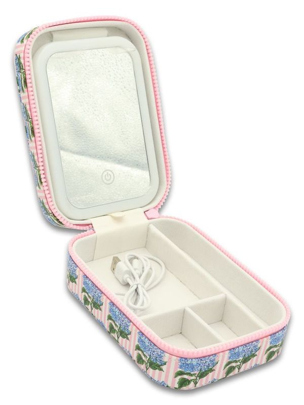 VG Jewelry Box W/Mirror-Hydrangeas