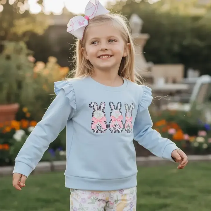 Easter Bunny Top &amp; Floral Bottom Set