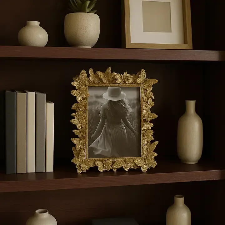 Gold Butterfly 5x7 Frame