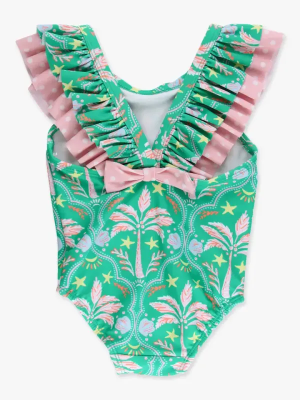 BC Bow One Piece Swimsuit-Coconut Cabana