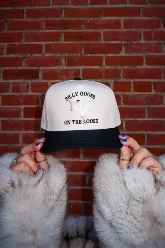 Silly Goose on The Loose Hat- Black/Natural