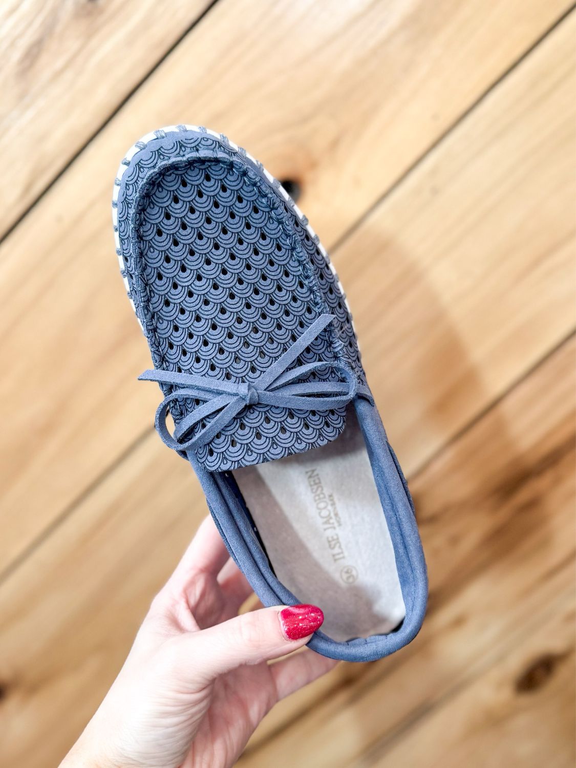 Grey Blue Loafer W/ Laces