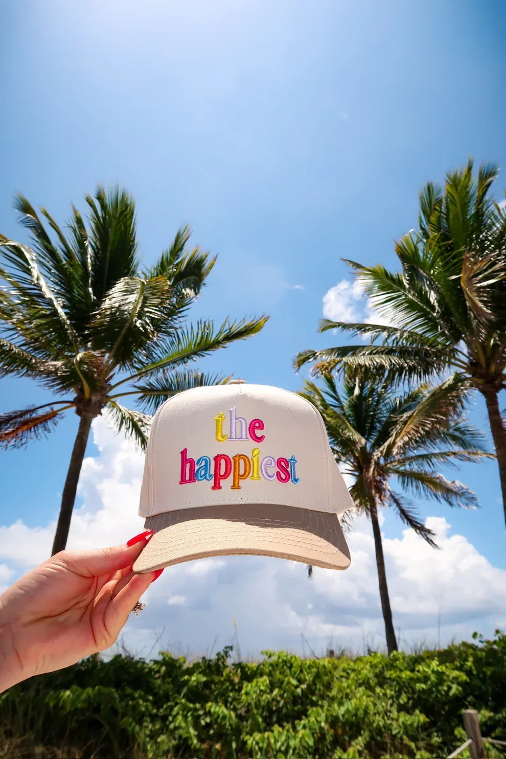 The Happiest Multicolor Puff Hat